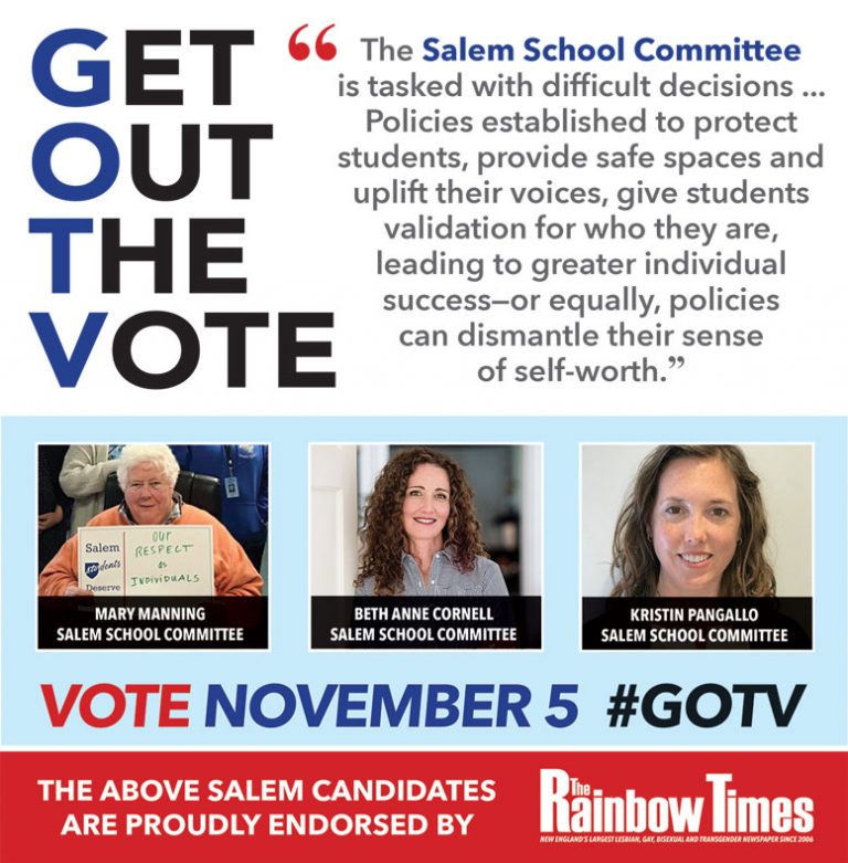 School Committee Endorsements Salem Mass. The Rainbow Times New